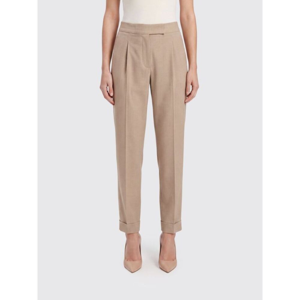 Liu Jo Women Mid-Rise Straight-Leg Trousers Liu Jo In Viscose Blend With Pleats